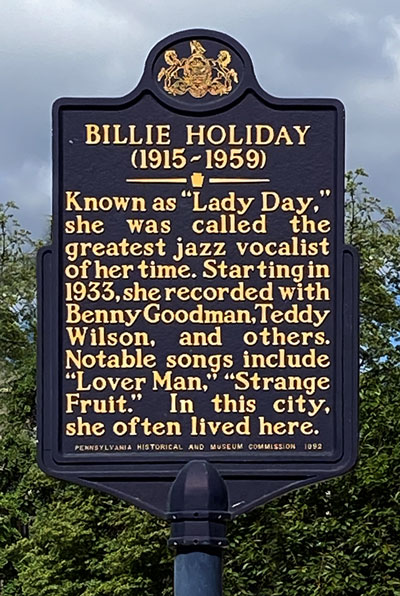 Billie Holiday Marker